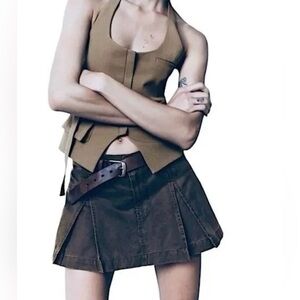 Zara Black and Gray Skirt